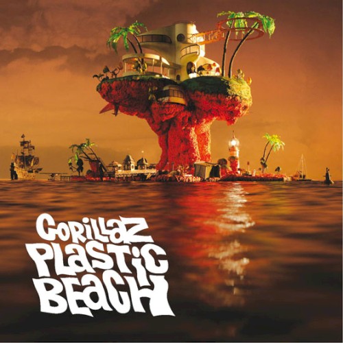 Official cover artwork for Plastic Beach by Gorillaz