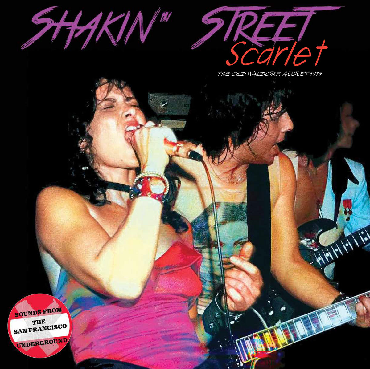 Official cover artwork for Scarlet: The Old Waldorf August 1979 by Shakin&rsquo; Street